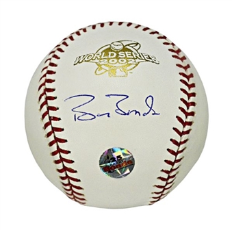 Barry Bonds Signed 2002 World Series Baseball 
